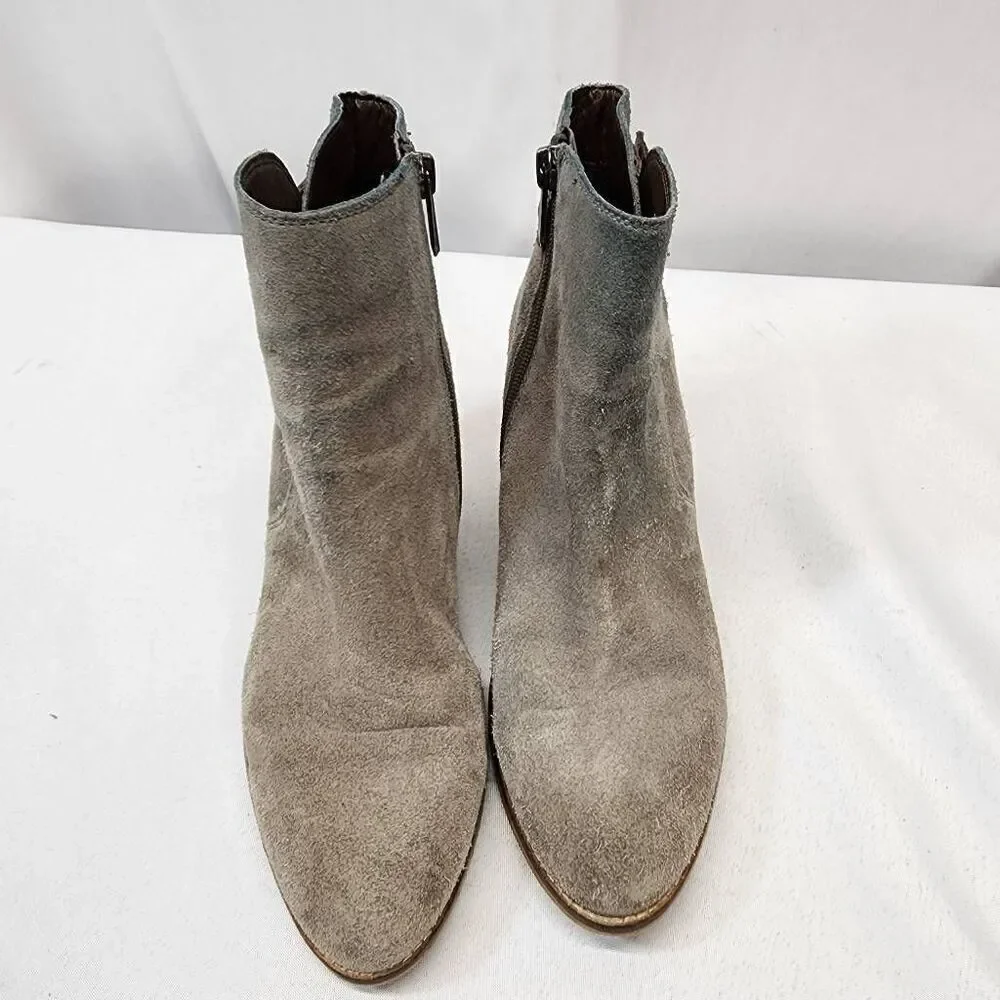 Sam Edelman Women's Marielle Gray Suede Ankle Booties Boots Size 6 M